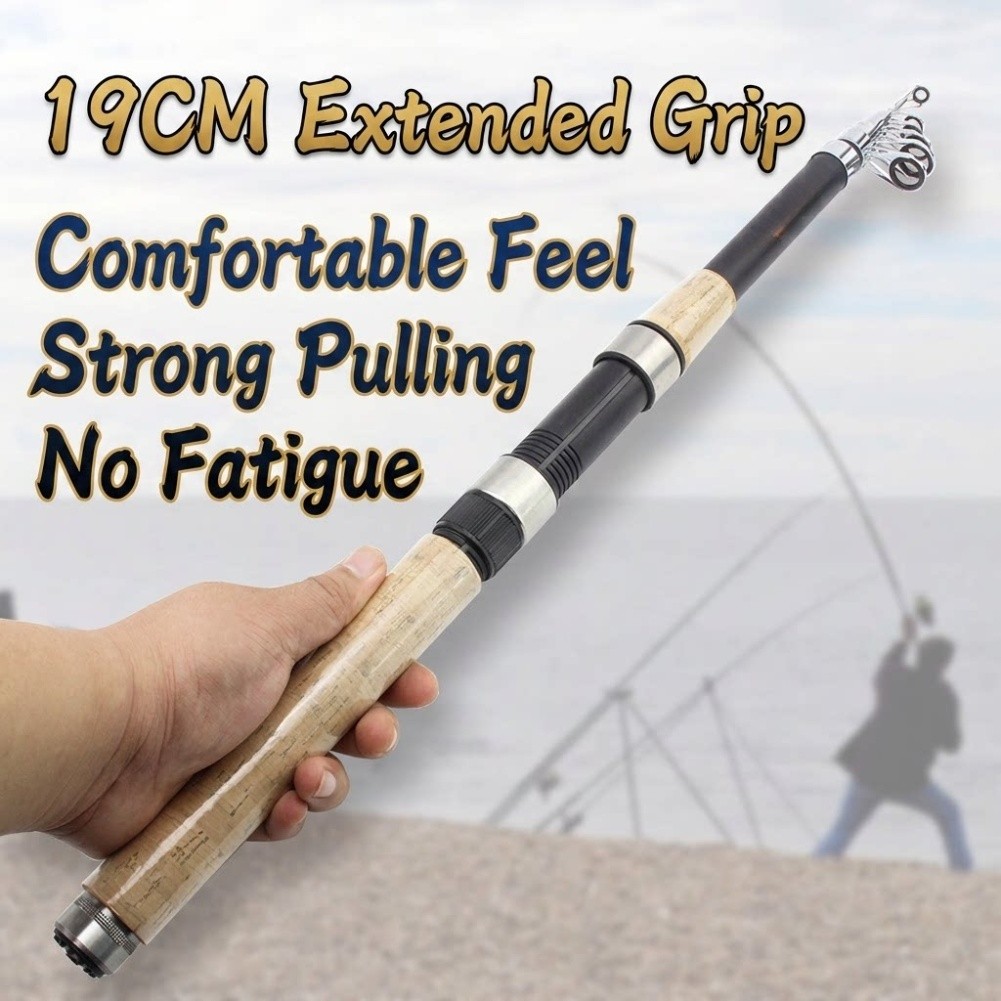 Fishing Rod Boat - Telescopic Fiberglass Fishing Rod 2.1m to