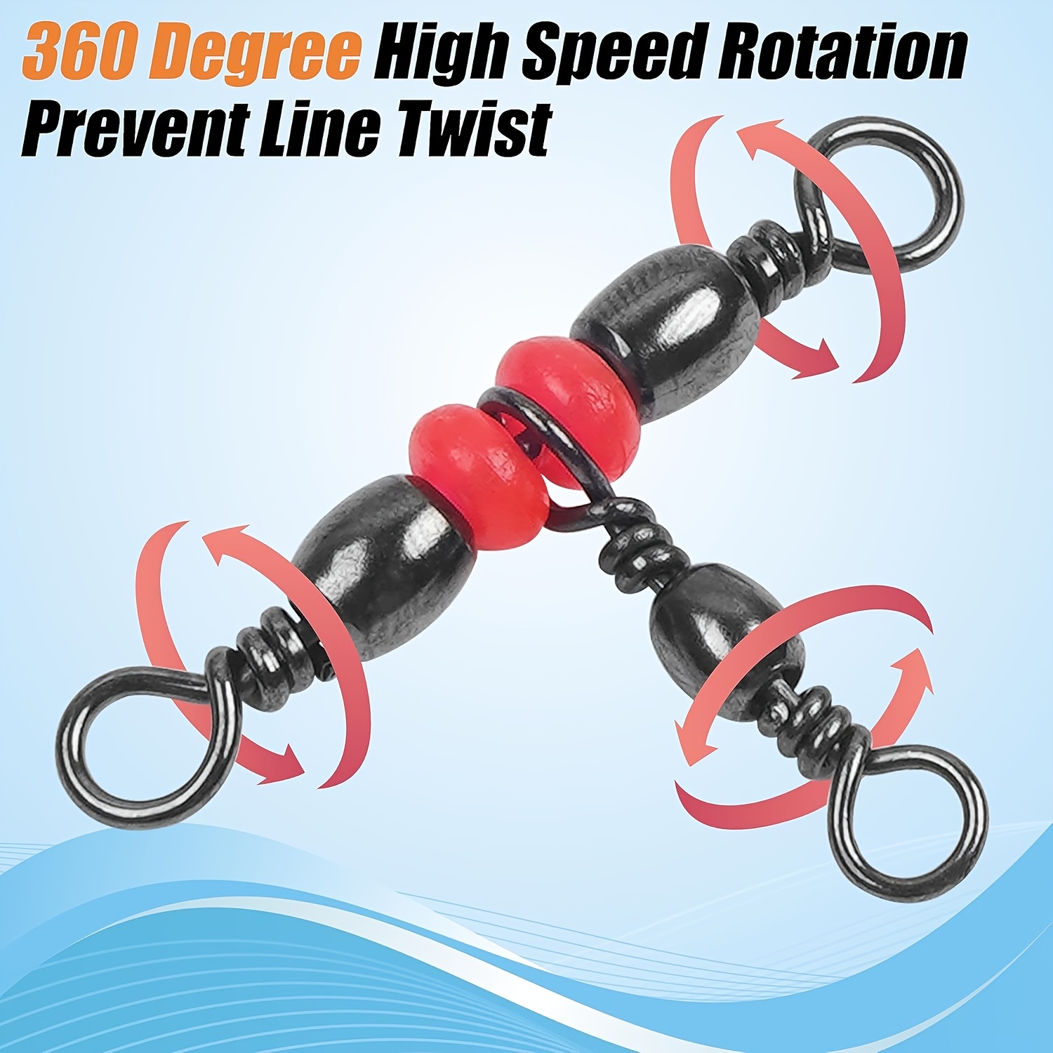 3 Three Way Swivels,Triple Swi - đánh giá và giá Fishing Rod Building Kit