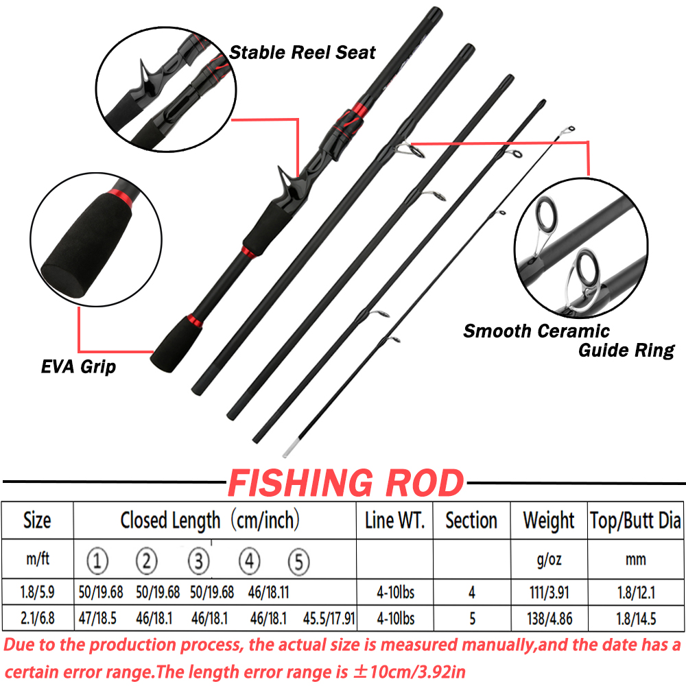Lure Test 3-15g Spinning Casti - đánh giá và giá Fishing Rod Surf