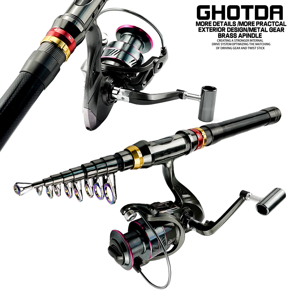 1.8-3.6M Sợi Carbon Câu Cá Cần - đánh giá và giá Fishing Rod Surf