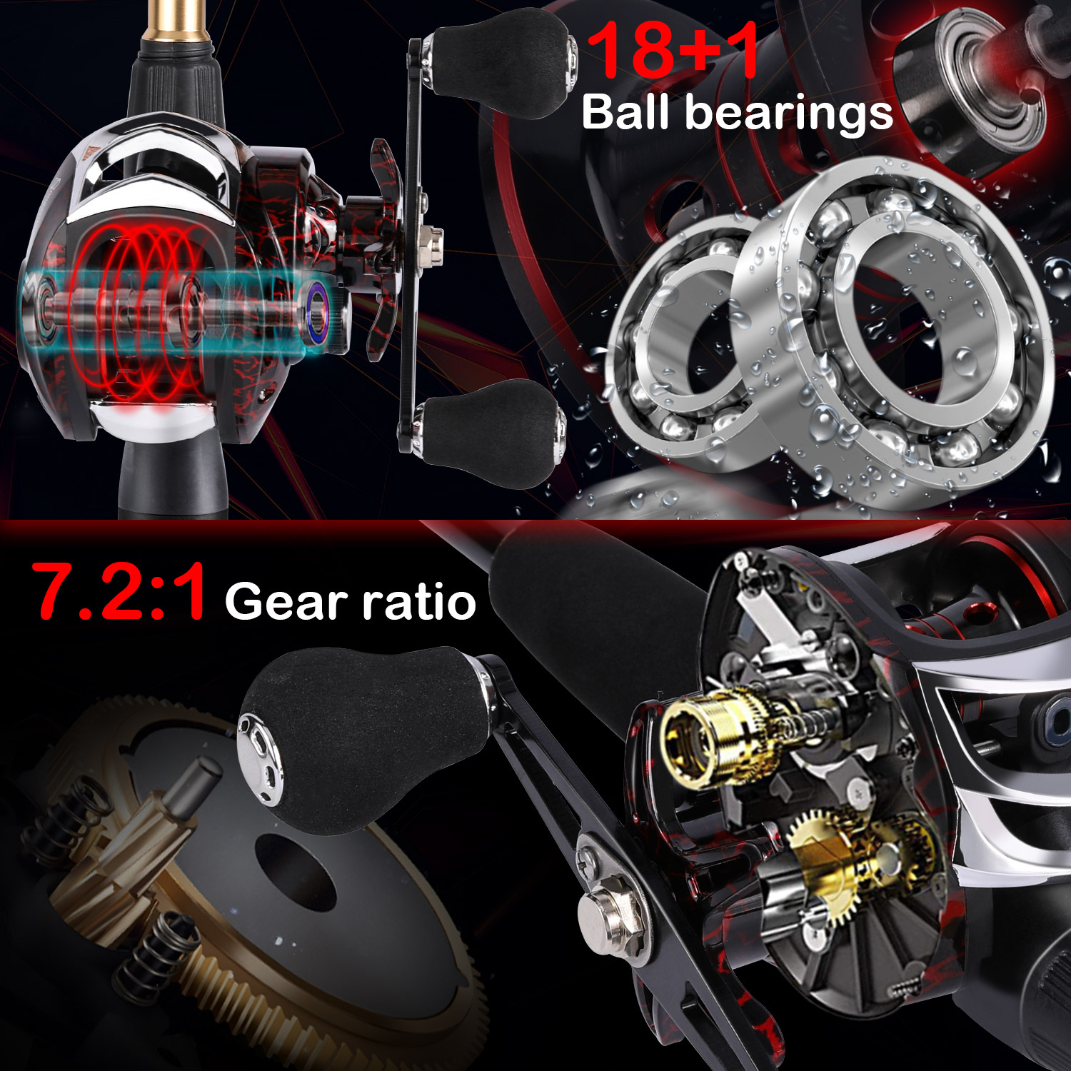 Sougayilang 1.8-2.4m Casting F - đánh giá và giá Fishing Rod Combo